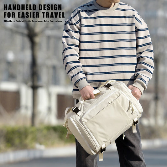 [QCBP202603024]Ultra-Lightweight Nylon Backpack – Multi-Functional Business & Travel Bag