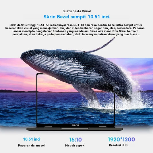 [QCL202603006]CHUWI MiniBook X 2-in-1 Convertible Laptop | Intel N150 | 16GB RAM 512GB SSD