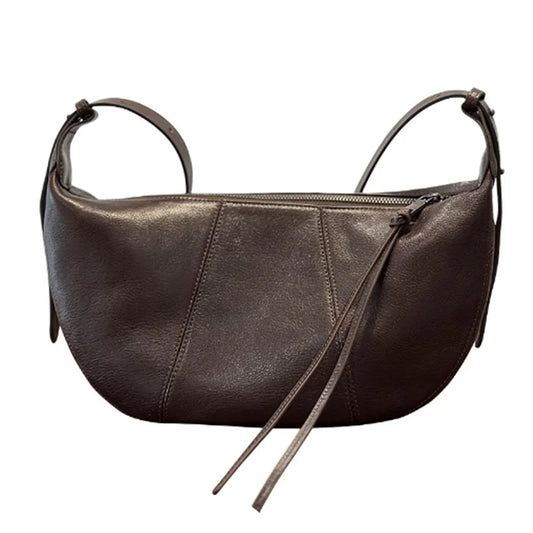[QCWB202603013]Premium Crescent Saddle Bag - Genuine Top-Grain Cowhide