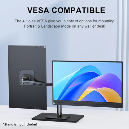 UNEW CX156-C | 15.6" 4K UHD Portable Monitor | 3840×2160 IPS | 100% sRGB | AMD FreeSync | Dual USB-C + HDMI