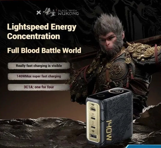 [QCUFC202603006]Anker 140W GaN Charger with Smart Display – Multi-Port Fast Charging Station