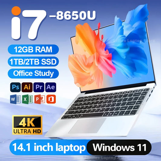 [QCL202603010]Ultra-Slim 14" Intel Core i7 Business Laptop