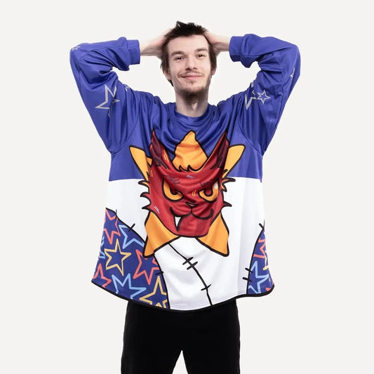 [QCTS202603016]Premium Oversized Baseball Jersey Tee