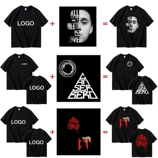 [QCTS202603007]100% Cotton Custom Print T-Shirt - Y2K Streetwear, Unisex Fashion Tee, 10 Colors