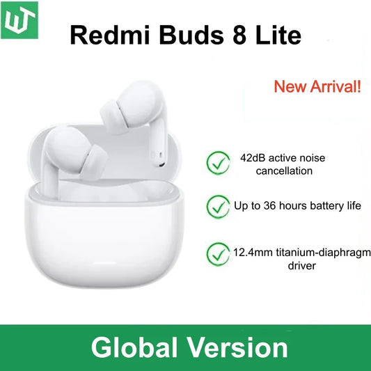 [QCEB202603004]Redmi Buds 8 Lite - 42dB Active Noise Cancellation Wireless Earbuds