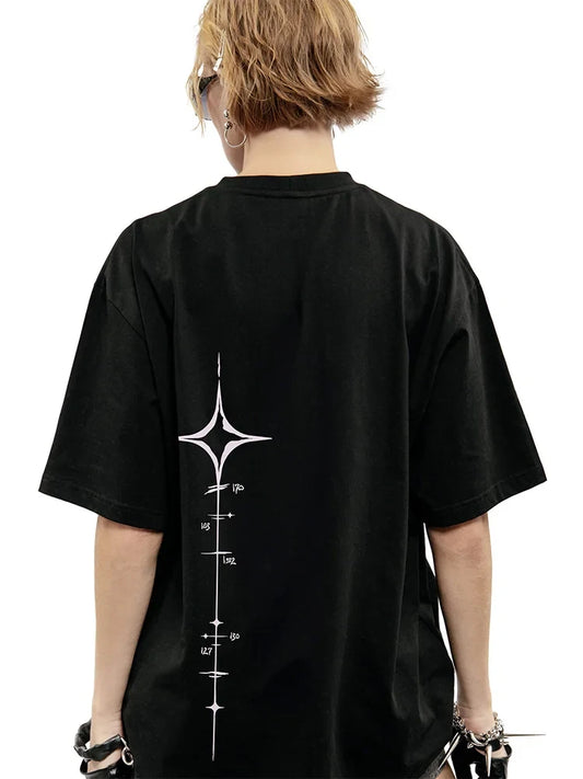 [QCTS202603017]Vintage Oversized Cotton Graphic Tee