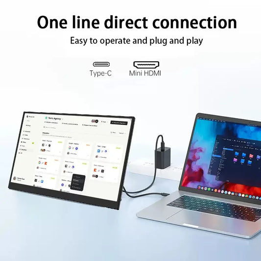 [QCM202603004]AHXJKA IPS Desktop Monitor — Up to 24.5" QHD 144Hz | Swivel Stand | Type-C