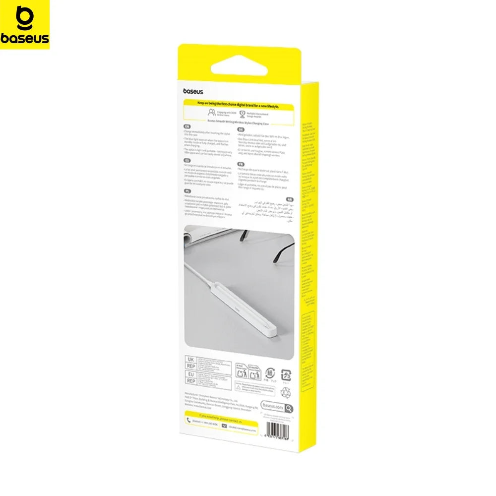 [QCTP202603021]Baseus Smooth Writing Stylus – Wireless Charging Case, Tilt Sensitivity & Palm Rejection for Apple