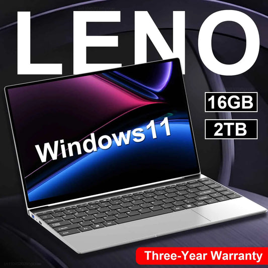[QCL202602002]LENO 14.1" Ultra Slim Laptop - Windows 11 Intel N3700 16GB RAM FHD