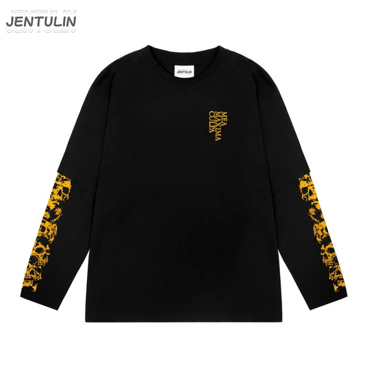 [QCTS202603018]Premium Layered Long Sleeve Graphic Tee