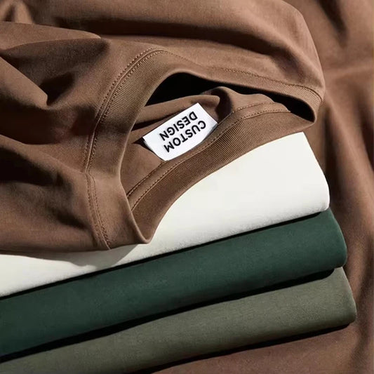 [QCTS202603010]Premium Heavyweight Cotton T-Shirt | 220gsm Unisex Streetwear Essential