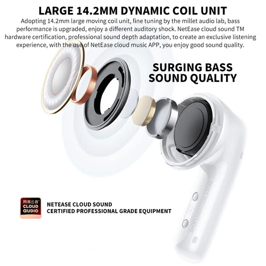 [QCEB202603003]Xiaomi Redmi Buds 6 Vitality Edition - 30H Battery Wireless Earbuds