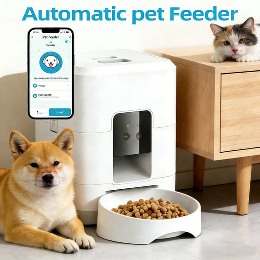 [QCAPF202603015]Smart WiFi Pet Feeder with 2L Capacity & Low Food Alert